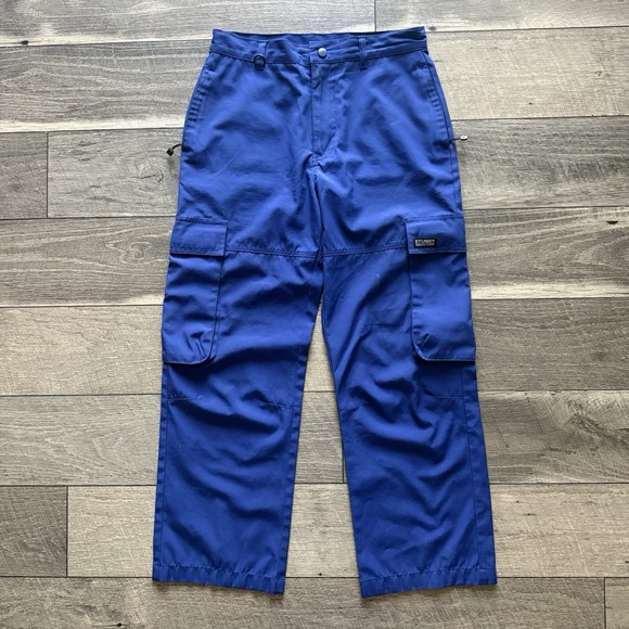 Stussy Pants - Y2K Stussy Cargo Pants Utility Wide Leg Baggy Streetwear Cotton Blend Womens 5